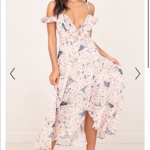 Showpo To Infinity Maxi Dress Beige